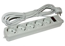 Мережевий фільтр Maxxter (SPM3-G-15G) 4.5m White