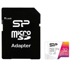 Карта пам'яті  SILICON POWER microSDHC Elite Colorful 32GB UHS-I V10 A1 Class 10 + SD-adapter (SP032GBSTHBV1V20SP)