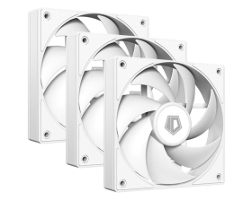Вентилятор  ID-Cooling AF-125-W Trio, 120x120x25мм, 4-pin PWM, White