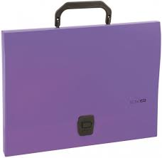 Папка - портфель  Economix пластиковий A4 на застібці 1 відділення, фіолетовий (E31607-12)