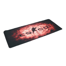 Килимок  300*700 тканинний CS One Fighter з боковою прошивкою, товщина 2 мм, колір Black/Red, Пакет