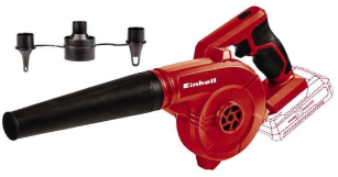 Повітродув акумуляторний  Einhell TE-CB 18/180 Li - Solo, 18В, 130/180 км/г, 3 насадки,  0.9кг, без А