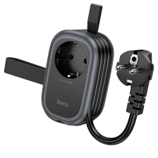 Мережевий фільтр  HOCO NS6 на 1 розетку + 2 USB + USB-C, 30W, кабель 1.1м, 220В, Black, Box