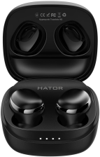 Навушники  Hator Hyреrpunk Truedots SyncHUB Black (HTA411)