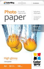 Фотопапір  CW глянцева 180г/м2 A4 50л (PG180050A4)