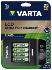 Зарядний пристрій  VARTA LCD Ultra Fast Plus Charger + 4xAA 2100 mAh 57685101441
