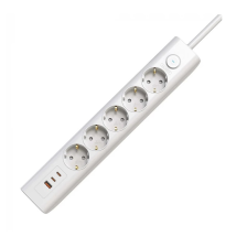 Мережевий фільтр Electrum 5 розеток 3м з вимикачем та 2 Type-C + USB C-ES-1991