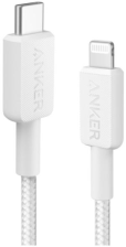 Кабель  Anker 322 Type-C / Lightning MFI 1.8m White (A81B6H21)