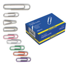 Скріпки  Buromax 28 мм, nickel-plated, rounded, 100 шт (BM.5005)