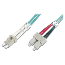 Патч-корд оптичний DIGITUS LC / UPC-SC / UPC, 50/125, OM3, duplex, 2m