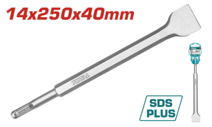 Зубило TOTAL TAC15121412 плоске розширене SDS plus 14x250мм
