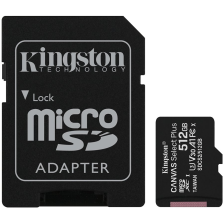 Карта пам'яті Kingston 512GB micSDXC Canvas Select Plus 100R A1 C10 Card + ADP