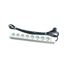 Силовий блок  Conteg 19" 1U 8xSchuko, с выключателем, с кабелем (DP-RP-08SCHUS)