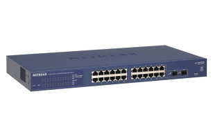 Комутатор NETGEAR GS724T 24xGE, 2xSFP, Керований L2 GS724T-600EUS