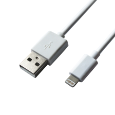 Кабель Lightning Grand-X USB-Lightning, 1м, Cu, 2,1A,  White (PL01W)