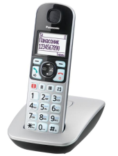 Радіотелефон  DECT Panasonic KX-TGE510RUS, чорно-сріблястий KX-TGE510RUS