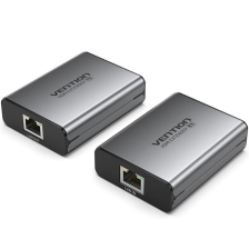 Адаптер HDMI  via UTP up to 60m w/Power adapter(RX/TX) V1.4 1080p 60Hz 3D DD7.1 Vention (AKGH0-EU)