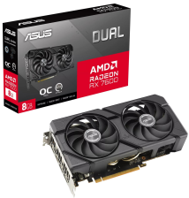 Відеокарта  ASUS RX 7600 Dual OC Evo (DUAL-RX7600-O8G-EVO)