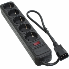 Мережевий фільтр PATRON 0.5 m3*1mm2 (SP-1052U) 5 розеток BLACK (EXT-PN-SP-1052U)