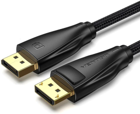 Кабель  Vention DP-DP v1.4 2м Black, 8K 60 Hz, 4K 144Hz, 2K 165Hz, 1080P 240Hz (HCCBH)
