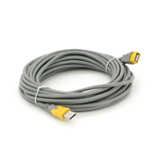 Кабель VEGGIEG UF-104, USB 2.0 AM/AF, 10,0m, Grey/Yellow YT-AM/AF-UF-104