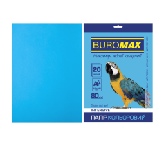 Папір  Buromax А4, 80g, INTENSIVE blue, 20sh (BM.2721320-30)