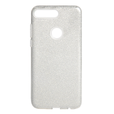 Накладка  Shine 3в1 (PC+TPU) Huawei Y7 Prime (2018) silver (тех.пак) Y7 Prime (2018)