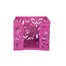 Підставка-куб для листів і паперів  Buromax BAROCCO, металевий, рожевий (BM.6216-10)