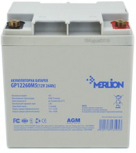 Акумулятор до ДБЖ Merlion 12V-26Ah (GP12260M5)