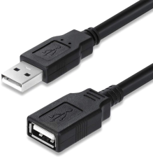 Кабель  ColorWay USB 2.0 AM/AF 1.8 м Black (CW-CBUF076-BK)