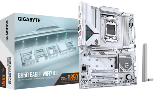 Материнська плата  Gigabyte B850 EAGLE WIFI7 ICE (sAM5, AMD B850, PCI-Ex16)