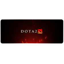 Килимок  300*700 тканинний DOTA2, товщина 3 мм, колір Black-Red, OEM