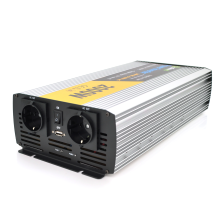 Інвертор напруги  Solinved Sol-Yb24-2000M, 24V/220V, 2000W з апроксимованою синусоїдою, 2Shuko, USB, 