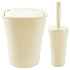 Набір для ванної кімнати  Planet Papillon 2 предмета кремовий