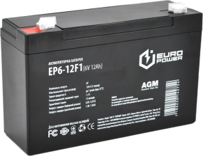 Батарея до ДБЖ  Europower 6В 12Ач (EP6-12F1)