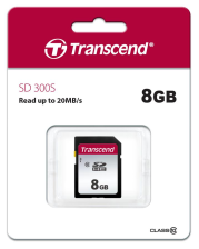 Карта пам'яті Transcend 8GB SDHC C10 TS8GSDC300S