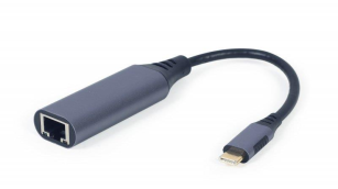 Адаптер  Cablexpert (A-USB3C-LAN-01) USB Type-C-RJ-45, 0.15м, Black