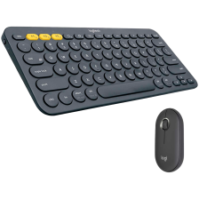 Комплект клавіатура та мишка LOGITECH Pebble 2 Combo - TONAL GRAPHITE - US INT'L - 2.4GHZ/BT - INTNL-973 - UNIVERSAL