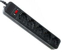 Мережевий фільтр Maxxter (SPM5-G-15B) 4.5m Black