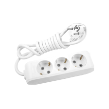  Подовжувач Panasonic X-tendia із заземленням 3 гнізда, 5 м, з захистними шторками, сірий