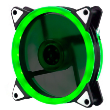 Кулер  12025 DC sleeve fan 4pin - 120*120*25мм, 12V, 1100об/хв, Green, двосторонній