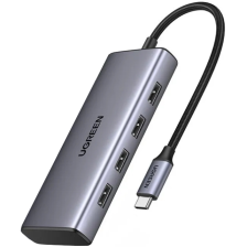Контактор 3.0 Type-C -> 1хUSB-A 3.0/3хUSB-A 2.0/2xHDMI 4K 30Гц  PD  CM498 Ugreen
