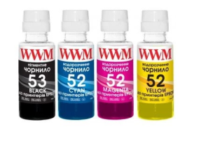 Комплект чернил  WWM GT52/53 для HP Jet Ink Tank 115/315/319 4х100г B/C/M/Y (GT53SET)