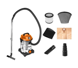 Пилосос  Neo Tools, 1400Вт, 18 кПа, контейнер 30л, HEPA, колеса, 5.92кг 04-738