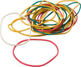 Гумки для грошей BUROMAX JOBMAX assorted colors, 50г 