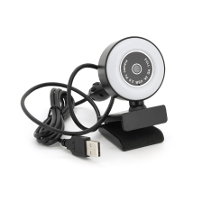 Веб-камера A06, 2К, підсвічування автофокус, пласт. корпус, Black, Q100