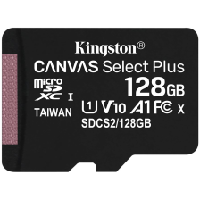 Карта пам'яті Kingston 128GB micSDXC Canvas Select Plus 100R A1 C10 Single Pack w/o ADP EAN: 740617299076