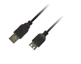 Кабель  Piko (1283126474118) USB 2.0 AM-AF, 3м, Black