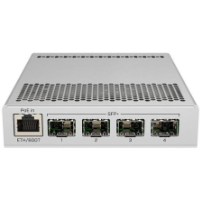 Комутатор MikroTik CRS305-1G-4S+IN (1x1GE, 4xSFP+, Dual PSU, L3)
