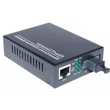 Медіаконвертер  Merlion 10/100Base-TX to 100Base-F 1310нм, SM, SC/RJ-45, 25 км + БП (HTB-3100A / 1310